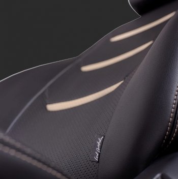 10 299 р. Чехлы для сидений Lord Autofashion Турин 2 (экокожа, спинка 60/40, 2 Г-образных подголовника)  Hyundai Solaris  RBr (2010-2017) седан дорестайлинг, седан рестайлинг (Черный, вставка черный и бежевый, строчка бежевая)  с доставкой в г. Воронеж. Увеличить фотографию 2