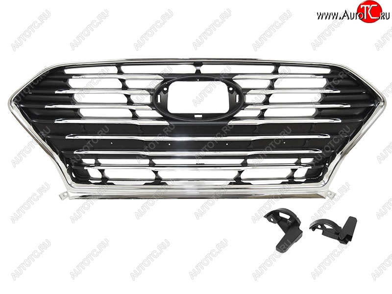 4 949 р. Решётка радиатора SAT  Hyundai Sonata  LF (2017-2019) рестайлинг  с доставкой в г. Воронеж