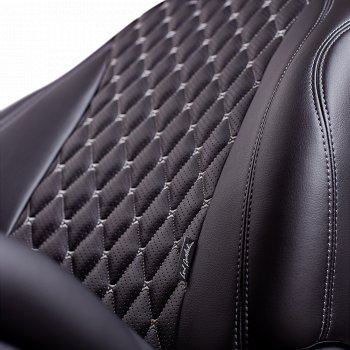 13 949 р. Чехлы для сидений Lord Autofashion Байрон (экокожа, 60/40, 2 П- и 1 Г-образных подголовника)  Hyundai Sonata  EF (2001-2013) рестайлинг ТагАЗ (Черный, вставка черная, строчка серая)  с доставкой в г. Воронеж. Увеличить фотографию 3
