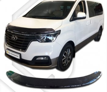 Дефлектор капота CA-Plastik exclusive Hyundai Starex/Grand Starex/H1 TQ 2-ой рестайлинг (2017-2022)