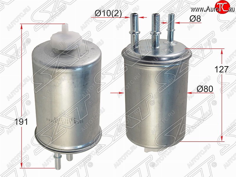 649 р. Топливный фильтр SAT (2.0 л.)  Hyundai Terracan  HP (2001-2007), KIA Bongo  4 PU (2004-2012), SSANGYONG Actyon ( 1) (2006-2021), SSANGYONG Actyon Sport (2006-2011)  с доставкой в г. Воронеж