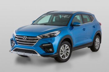 18 199 р. Передний бампер YT Hyundai Tucson TL дорестайлинг (2015-2018) (Неокрашенный)  с доставкой в г. Воронеж. Увеличить фотографию 3