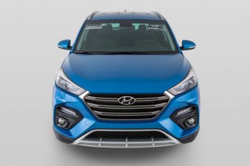 18 199 р. Передний бампер YT Hyundai Tucson TL дорестайлинг (2015-2018) (Неокрашенный)  с доставкой в г. Воронеж. Увеличить фотографию 6
