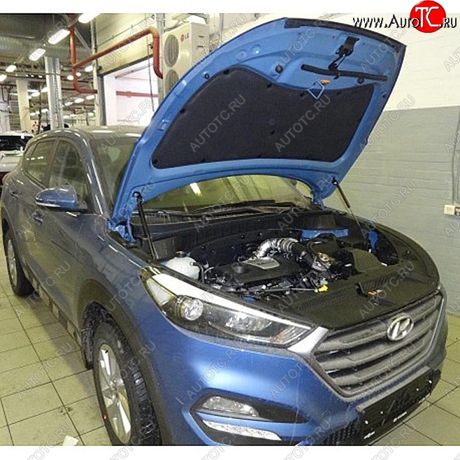 2 049 р. Упоры капота Russtal Hyundai Tucson TL дорестайлинг (2015-2018)  с доставкой в г. Воронеж