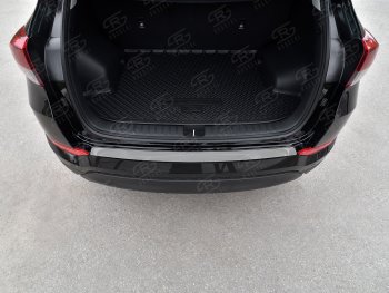Защитная накладка заднего бампера на Russtal Hyundai Tucson TL дорестайлинг (2015-2018)