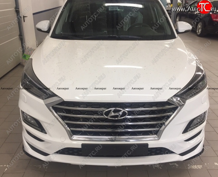 6 799 р. Юбка переднего бампера АВТОКРАТ Hyundai Tucson TL рестайлинг (2018-2021) (Неокрашенная)  с доставкой в г. Воронеж