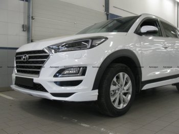 6 799 р. Юбка переднего бампера АВТОКРАТ Hyundai Tucson TL рестайлинг (2018-2021) (Неокрашенная)  с доставкой в г. Воронеж. Увеличить фотографию 3