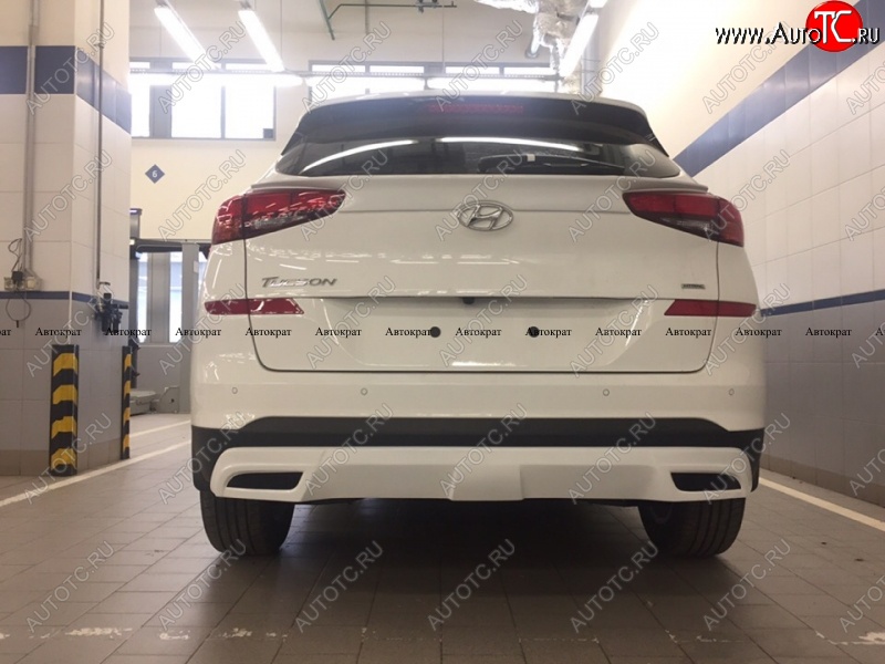 6 799 р. Юбка заднего бампера АВТОКРАТ  Hyundai Tucson  TL (2018-2021) рестайлинг (Неокрашенная)  с доставкой в г. Воронеж