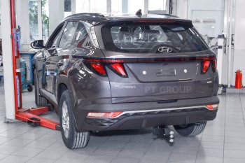 17 449 р. Фаркоп PT GROUP /съемный квадрат/ HYUNDAI Tucson 2021- (Сборка РФ)/ KIA Sportage 2022- (HTS-21-991101.22) Hyundai Tucson NX4 (2020-2022)  с доставкой в г. Воронеж. Увеличить фотографию 4