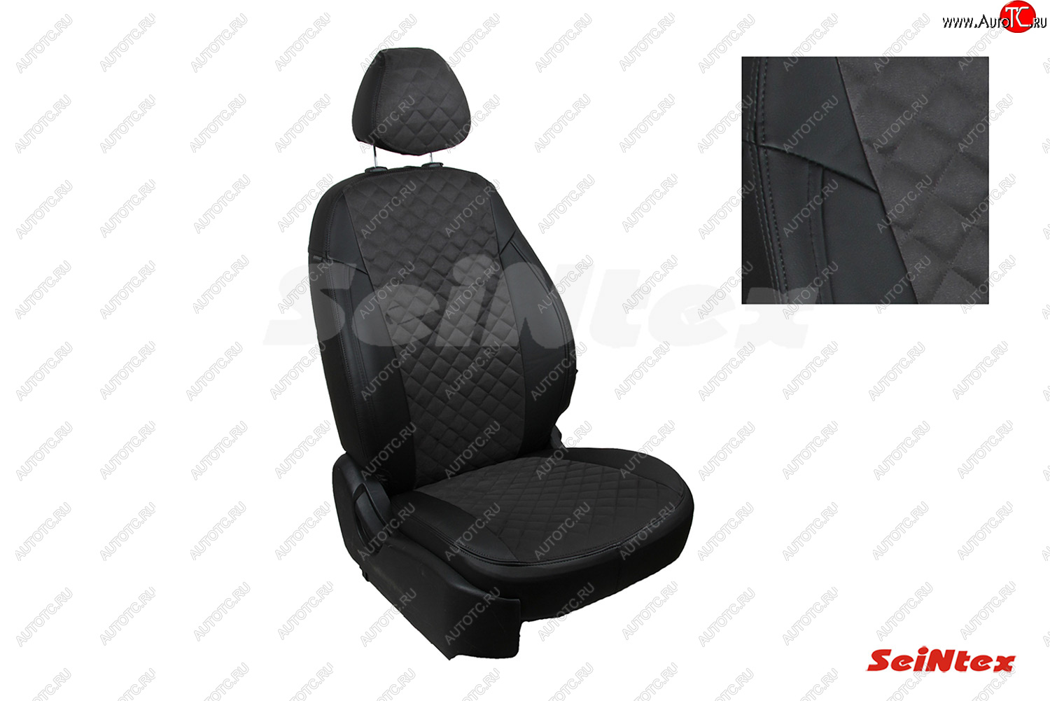 7 549 р. Чехлы для сидений Seintex Ромб Алькантара  Hyundai Tucson  JM (2004-2010)  с доставкой в г. Воронеж