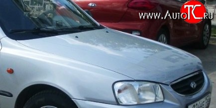 15 999 р. Капот Стандартный Hyundai Accent 2 LC седан дорестайлинг (ТагАЗ) (1999-2012) (Окрашенный)  с доставкой в г. Воронеж