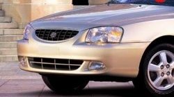 Передний бампер Стандартный Hyundai Accent 2 LC седан дорестайлинг (ТагАЗ) (1999-2012) (Окрашенный)