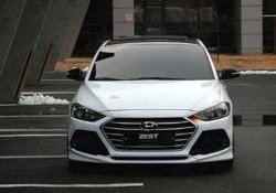 5 999 р. Накладка на передний бампер AD Zest Style Hyundai Elantra AD дорестайлинг (2016-2019) (Неокрашенная)  с доставкой в г. Воронеж. Увеличить фотографию 2