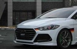 5 999 р. Накладка на передний бампер AD Zest Style Hyundai Elantra AD дорестайлинг (2016-2019) (Неокрашенная)  с доставкой в г. Воронеж. Увеличить фотографию 3