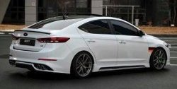 4 999 р. Пороги накладки AD Zest Style Hyundai Elantra AD дорестайлинг (2016-2019) (Неокрашенные)  с доставкой в г. Воронеж. Увеличить фотографию 2