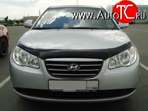 2 204 р. Дефлектор капота NovLine Hyundai Elantra HD (2006-2011)  с доставкой в г. Воронеж