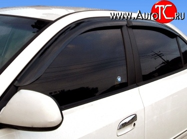 1 934 р. Дефлекторы окон (ветровики) Novline 4 шт Hyundai Elantra HD (2006-2011)  с доставкой в г. Воронеж