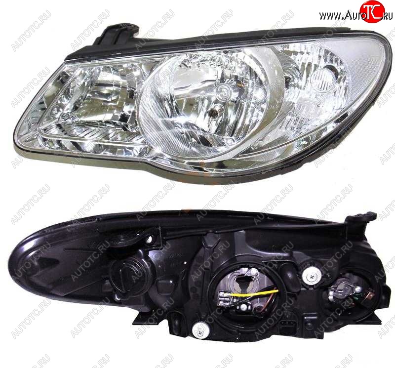2 899 р. Фара BRIGHTROAD (с корректором, правая) Hyundai Elantra HD (2006-2011)  с доставкой в г. Воронеж