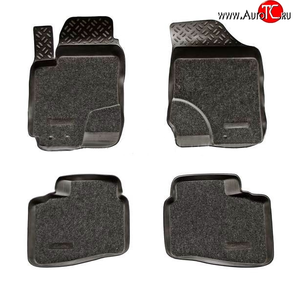3 399 р. Комплект ковриков в салон Aileron 4 шт. (полиуретан, покрытие Soft) Hyundai Elantra HD (2006-2011)  с доставкой в г. Воронеж