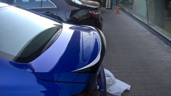 7 949 р. Спойлер на багажник АвтоКрат Hyundai Genesis DH седан рестайлинг (2014-2017) (Неокрашенный)  с доставкой в г. Воронеж. Увеличить фотографию 6