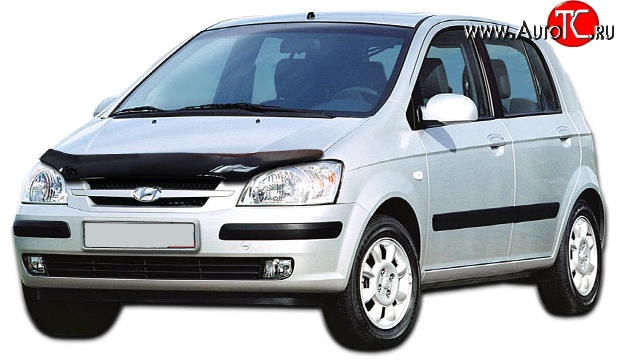 2 599 р. Дефлектор капота NovLine Hyundai Getz TB хэтчбэк 5 дв. дорестайлинг (2002-2005)  с доставкой в г. Воронеж