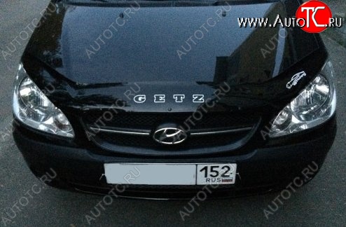999 р. Дефлектор капота Russtal Hyundai Getz TB хэтчбэк 5 дв. рестайлинг (2005-2010)  с доставкой в г. Воронеж