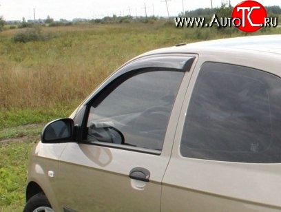 999 р. Комплект дефлекторов окон (ветровиков) 4 шт. (3 дв.) Russtal Hyundai Getz TB хэтчбэк 5 дв. дорестайлинг (2002-2005)  с доставкой в г. Воронеж