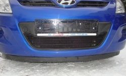 1 469 р. Сетка на бампер Russtal (черная) Hyundai i20 PB хэтчбэк дорестайлинг (2008-2012)  с доставкой в г. Воронеж. Увеличить фотографию 6