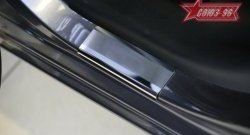 2 159 р. Накладки на внутренние пороги Souz-96 (без логотипа) Hyundai i20 PB хэтчбэк дорестайлинг (2008-2012)  с доставкой в г. Воронеж. Увеличить фотографию 2