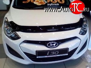 3 299 р. Дефлектор капота NovLine Hyundai I30 2 GD дорестайлинг универсал (2011-2015)  с доставкой в г. Воронеж