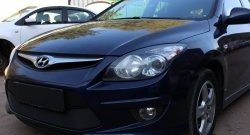 1 469 р. Сетка на бампер Russtal (черная)  Hyundai I30  FD (2010-2012) универсал рестайлинг, хэтчбэк 5 дв. рестайлинг  с доставкой в г. Воронеж. Увеличить фотографию 2