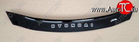 999 р. Дефлектор капота Russtal (короткий) Hyundai I30 2 GD дорестайлинг универсал (2011-2015)  с доставкой в г. Воронеж