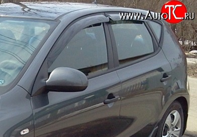 188 р. Дефлекторы окон (ветровики) Novline 4 шт. Hyundai I30 2 GD дорестайлинг универсал (2011-2015)  с доставкой в г. Воронеж