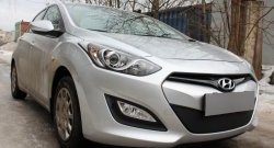 1 839 р. Сетка на бампер Russtal (черная) Hyundai I30 2 GD дорестайлинг универсал (2011-2015)  с доставкой в г. Воронеж. Увеличить фотографию 7