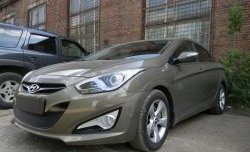 2 099 р. Сетка на бампер Russtal (черная) Hyundai I40 1 VF рестайлинг универсал (2015-2019)  с доставкой в г. Воронеж. Увеличить фотографию 2
