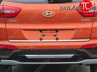 4 749 р. Накладка на крышку багажника СТ Hyundai IX25 GS дорестайлинг (2014-2017)  с доставкой в г. Воронеж