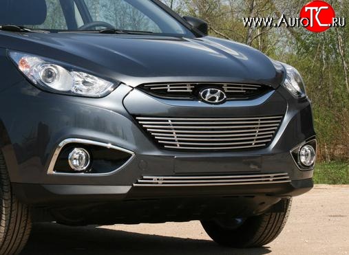 4 139 р. Декоративная вставка воздухозаборника нижнего Souz-96  Hyundai IX35  LM (2009-2013) дорестайлинг  с доставкой в г. Воронеж