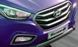 6 849 р. Накладка на решетку радиатора СТ Hyundai Tucson TL дорестайлинг (2015-2018)  с доставкой в г. Воронеж. Увеличить фотографию 2