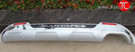 5 399 р. Диффузор на задний бампер SuvStyle Hyundai IX45 (2013-2025) (Неокрашенная)  с доставкой в г. Воронеж