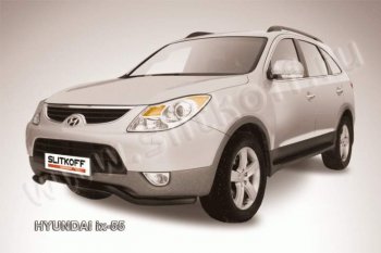 Защита переднего бампера из трубы d57 Slitkoff (волна) Hyundai IX55  EN (2006-2013)