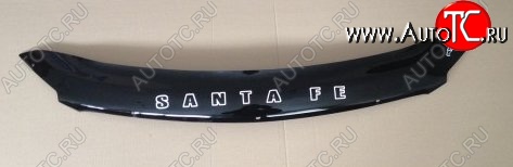 999 р. Дефлектор капота Russtal (короткий) Hyundai Santa Fe DM дорестайлинг (2012-2016)  с доставкой в г. Воронеж