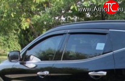 999 р. Комплект дефлекторов окон (ветровиков) 4 шт. Russtal Hyundai Santa Fe DM дорестайлинг (2012-2016)  с доставкой в г. Воронеж