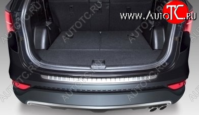 5 349 р. Защитная накладка на задний бампер СТ Hyundai Santa Fe DM дорестайлинг (2012-2016)  с доставкой в г. Воронеж