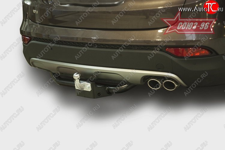 8 027 р. Фаркоп Souz-96 Hyundai Santa Fe DM дорестайлинг (2012-2016) (бензиновый двигатель)  с доставкой в г. Воронеж