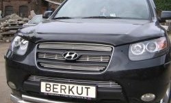 5 999 р. Декоративная вставка решетки радиатора Berkut Hyundai Santa Fe CM дорестайлинг (2006-2009)  с доставкой в г. Воронеж. Увеличить фотографию 1