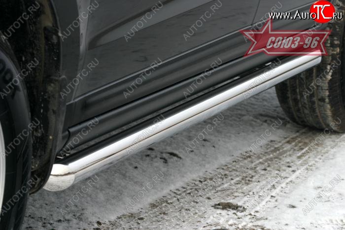 12 689 р. Защита порогов Souz-96 (d60) Hyundai Santa Fe CM дорестайлинг (2006-2009)  с доставкой в г. Воронеж