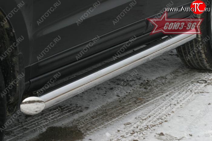 16 019 р. Защита порогов Souz-96 (d76) Hyundai Santa Fe CM дорестайлинг (2006-2009)  с доставкой в г. Воронеж