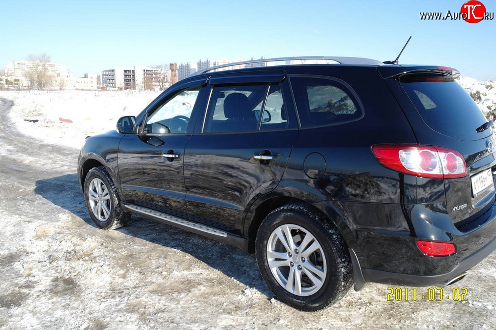 13 549 р. Пороги BMW Style Hyundai Santa Fe CM рестайлинг (2009-2012)  с доставкой в г. Воронеж