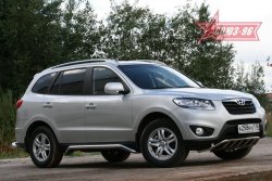 17 324 р. Защита переднего бампера с профилем Souz-96 (d42)  Hyundai Santa Fe  CM (2009-2012) рестайлинг  с доставкой в г. Воронеж. Увеличить фотографию 3