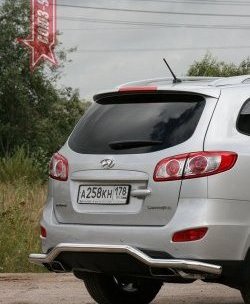 11 159 р. Защита заднего бампера Souz-96 (d60) Hyundai Santa Fe CM рестайлинг (2009-2012)  с доставкой в г. Воронеж. Увеличить фотографию 1